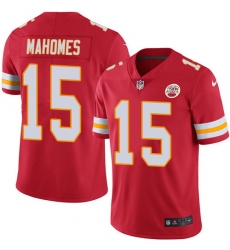 Nike Chiefs #15 Patrick Mahomes Red Team Color Mens Stitched NFL Vapor Untouchable Limited Jersey