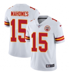 Nike Chiefs #15 Patrick Mahomes White Mens Stitched NFL Vapor Untouchable Limited Jersey