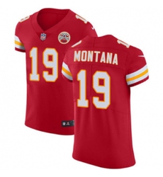 Nike Chiefs #19 Joe Montana Red Team Color Mens Stitched NFL Vapor Untouchable Elite Jersey