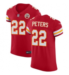 Nike Chiefs #22 Marcus Peters Red Team Color Mens Stitched NFL Vapor Untouchable Elite Jersey