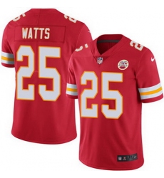 Nike Chiefs #25 Armani Watts Red Team Color Mens Stitched NFL Vapor Untouchable Limited Jersey