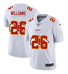 Nike Chiefs 26 Damien Williams White Shadow Logo Limited Jersey
