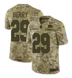 Nike Chiefs #29 Eric Berry Camo Mens Stitched NFL Limited 2018 Salute To Service Jersey