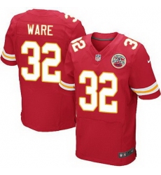 Nike Chiefs #32 Spencer Ware Red Team Color Mens Stitched NFL Elite Jersey