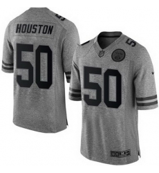 Nike Chiefs #50 Justin Houston Gray Mens Stitched NFL Limited Gridiron Gray Jer