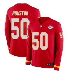 Nike Chiefs #50 Justin Houston Red Team Color Men Stitched NFL Limited Therma Long Sleeve Jersey