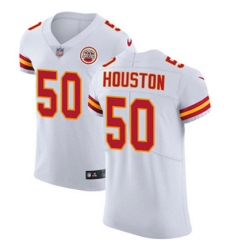 Nike Chiefs #50 Justin Houston White Mens Stitched NFL Vapor Untouchable Elite Jersey