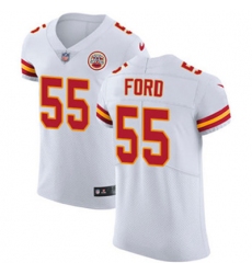Nike Chiefs #55 Dee Ford White Mens Stitched NFL Vapor Untouchable Elite Jersey