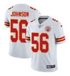 Nike Chiefs #56 Derrick Johnson White Mens Stitched NFL Vapor Untouchable Limited Jersey