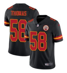 Nike Chiefs #58 Derrick Thomas Black Mens Stitched NFL Limited Rush Jersey