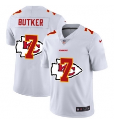 Nike Chiefs 7 Harrison Butker White Shadow Logo Limited Jersey