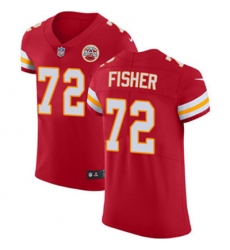 Nike Chiefs #72 Eric Fisher Red Team Color Mens Stitched NFL Vapor Untouchable Elite Jersey