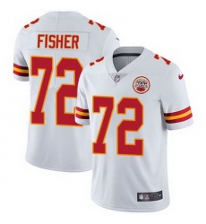 Nike Chiefs #72 Eric Fisher White Mens Stitched NFL Vapor Untouchable Limited Jersey
