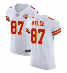Nike Chiefs #87 Travis Kelce White Mens Stitched NFL Vapor Untouchable Elite Jersey