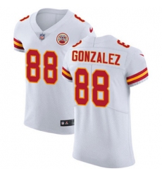 Nike Chiefs #88 Tony Gonzalez White Mens Stitched NFL Vapor Untouchable Elite Jersey