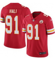 Nike Chiefs #91 Tamba Hali Red Team Color Mens Stitched NFL Vapor Untouchable Limited Jersey