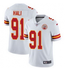 Nike Chiefs #91 Tamba Hali White Mens Stitched NFL Vapor Untouchable Limited Jersey