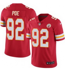 Nike Chiefs #92 Dontari Poe Red Mens Stitched NFL Limited Rush Jersey
