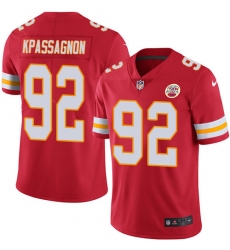 Nike Chiefs #92 Tanoh Kpassagnon Red Team Color Mens Stitched NFL Vapor Untouchable Limited Jersey