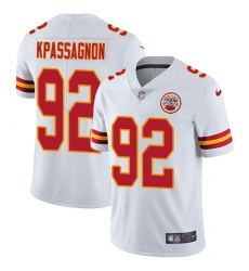 Nike Chiefs #92 Tanoh Kpassagnon White Mens Stitched NFL Vapor Untouchable Limited Jersey