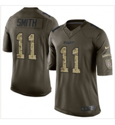 Nike Kansas City Chiefs #11 Alex Smith Green Men 27s Stitched NFL Limited Salute to Service Jersey