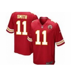 Nike Kansas City Chiefs 11 Alex Smith Red Game NFL Jersey