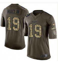 Nike Kansas City Chiefs #19 Jeremy Maclin Green Men 27s Stitched NFL Limited Salute to Service Jersey