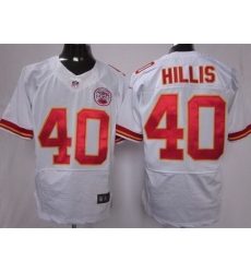Nike Kansas City Chiefs 40 Peyton Hillis White Elite NFL Jersey