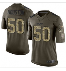 Nike Kansas City Chiefs #50 Justin Houston Green Men 27s Stitched NFL Limited Salute to Service Jersey