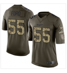 Nike Kansas City Chiefs #55 Dee Ford Green Men 27s Stitched NFL Limited Salute to Service Jersey