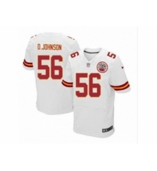 Nike Kansas City Chiefs 56 Derrick Johnson white Elite NFL Jersey
