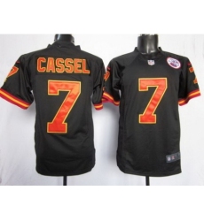 Nike Kansas City Chiefs 7 Matt Cassel Black Game NFL Jersey