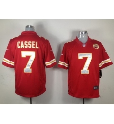 Nike Kansas City Chiefs 7 Matt Cassel Red LIMITED NFL Jersey