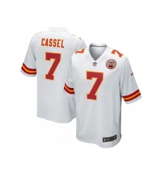 Nike Kansas City Chiefs 7 Matt Cassel White Game NFL Jersey