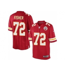 Nike Kansas City Chiefs 72 Eric Fisher Red Limited NFL Jersey