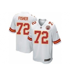 Nike Kansas City Chiefs 72 Eric Fisher White Limited NFL Jersey