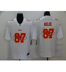 Nike Kansas City Chiefs 87 Travis Kelce White Shadow Logo Limited Jersey