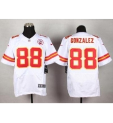 Nike Kansas City Chiefs 88 Tony Gonzalez White Elite NFL Jersey