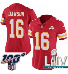 2020 Super Bowl LIV Women Nike Kansas City Chiefs #16 Len Dawson Red Team Color Vapor Untouchable Limited Player NFL Jersey