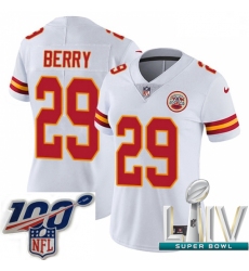 2020 Super Bowl LIV Women Nike Kansas City Chiefs #29 Eric Berry White Vapor Untouchable Limited Player NFL Jersey