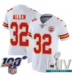 2020 Super Bowl LIV Women Nike Kansas City Chiefs #32 Marcus Allen White Vapor Untouchable Limited Player NFL Jersey