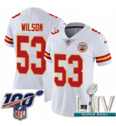 2020 Super Bowl LIV Women Nike Kansas City Chiefs #53 Ramik Wilson White Vapor Untouchable Limited Player NFL Jersey