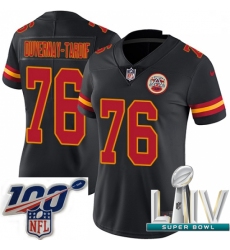 2020 Super Bowl LIV Women Nike Kansas City Chiefs #76 Laurent Duvernay-Tardif Limited Black Rush Vapor Untouchable NFL Jersey
