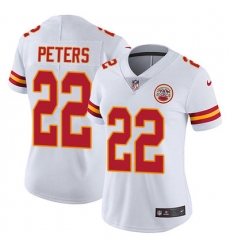 Nike Chiefs #22 Marcus Peters White Womens Stitched NFL Vapor Untouchable Limited Jersey