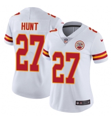 Nike Chiefs #27 Kareem Hunt White Womens Stitched NFL Vapor Untouchable Limited Jersey