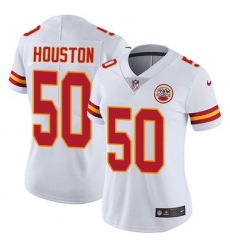Nike Chiefs #50 Justin Houston White Womens Stitched NFL Vapor Untouchable Limited Jersey