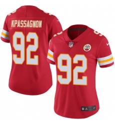 Nike Chiefs #92 Tanoh Kpassagnon Red Team Color Womens Stitched NFL Vapor Untouchable Limited Jersey