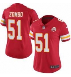 Women Nike Kansas City Chiefs #51 Frank Zombo Red Vapor Untouchable Limited Player NFL Jersey