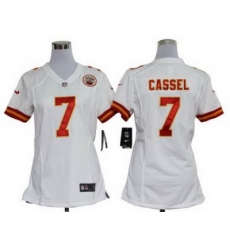 Women Nike Kansas City Chiefs 7# Matt Cassel White Nike NFL Jerseys