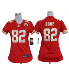 Women Nike Kansas City Chiefs 82# Dwayne Bowe Red Nike NFL Jerseys